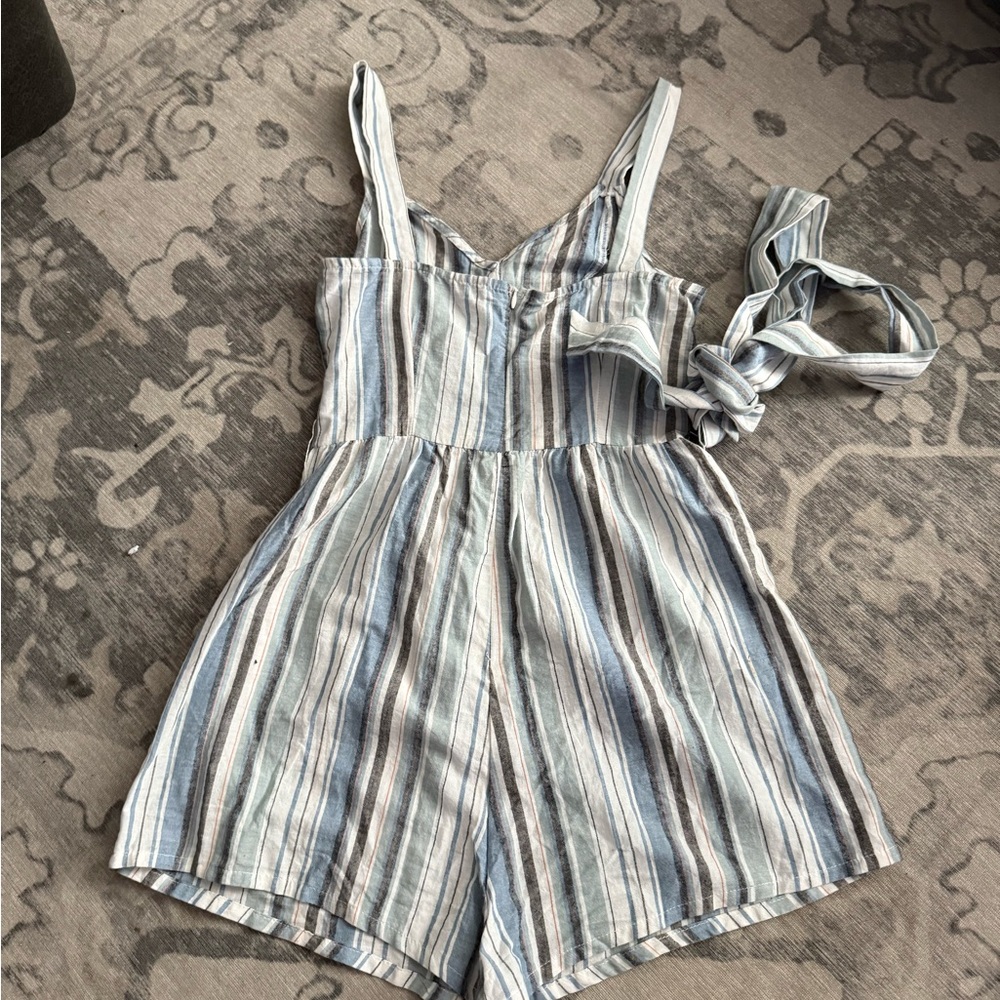 Striped Women Romper